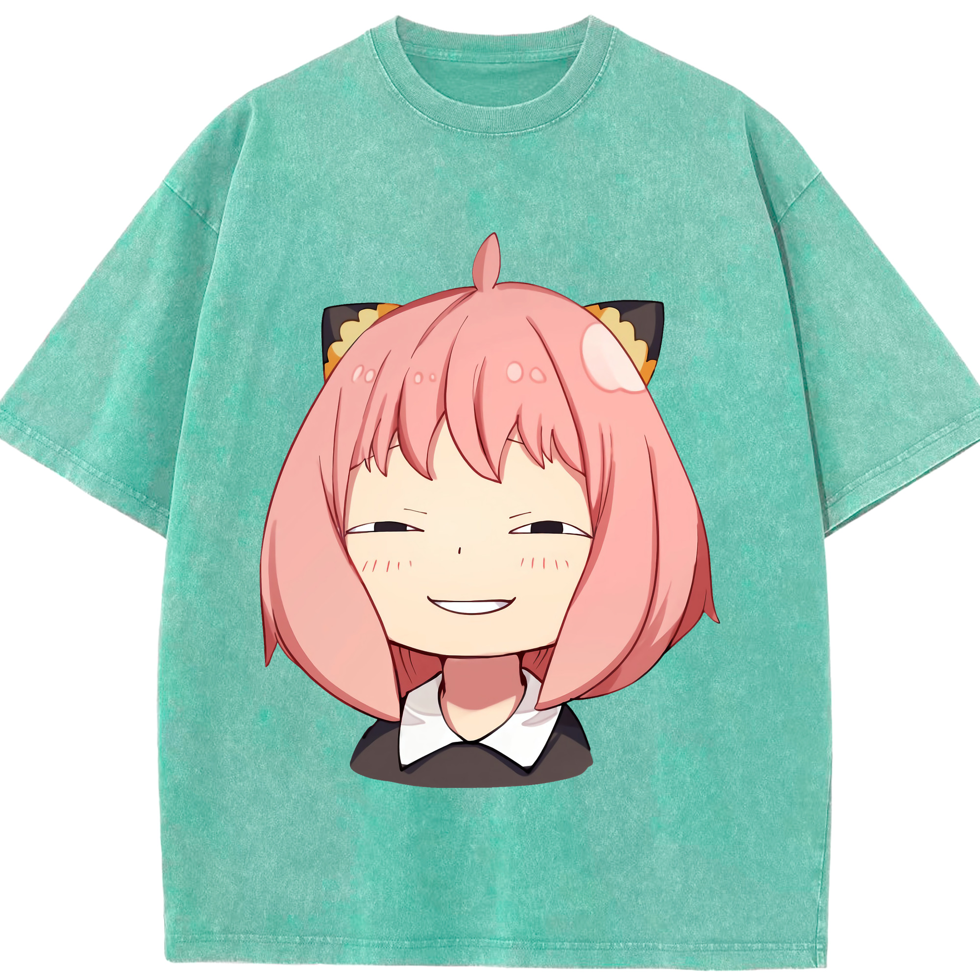 （画像用） SPY×FAMILY间谍家家酒 綿100% ヴィンテージ風 半袖Tシャツ（フロントプリント）